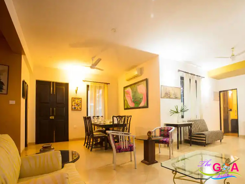 4 bedroom villa in Candolim for rent