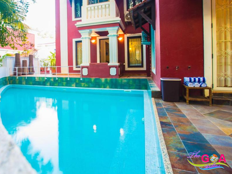 4 bedroom villa with pool in Candolim
