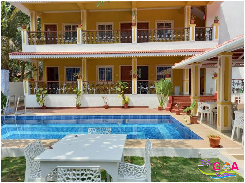 8 bedroom villa Saligao for rent Casa Marialina Villa