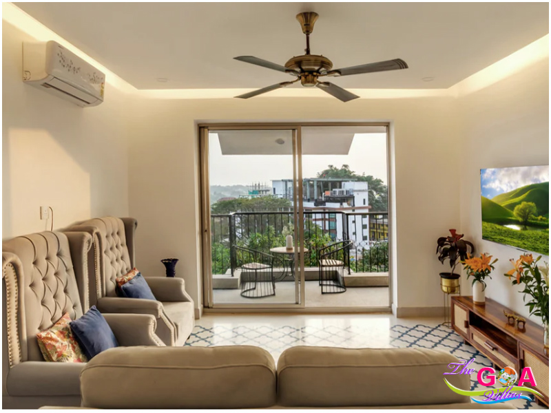 10 bedroom villa with pool in Arpora